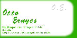 otto ernyes business card